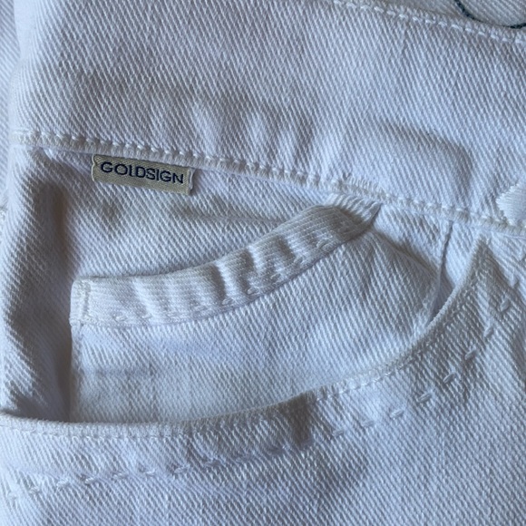 GOLDSIGN Misfit Mid-Rise Slim Straight Leg Jeans Size 23 - Picture 6 of 12